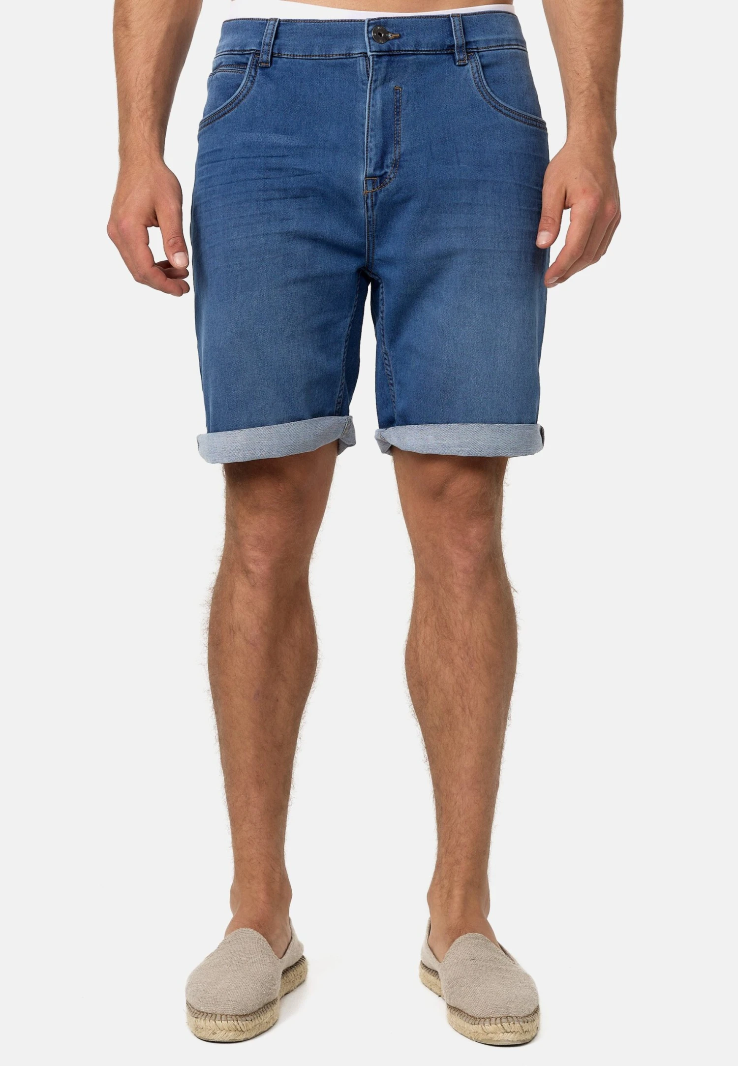 Indicode Jeans Lonar - Jeansshort - Blue Wash
