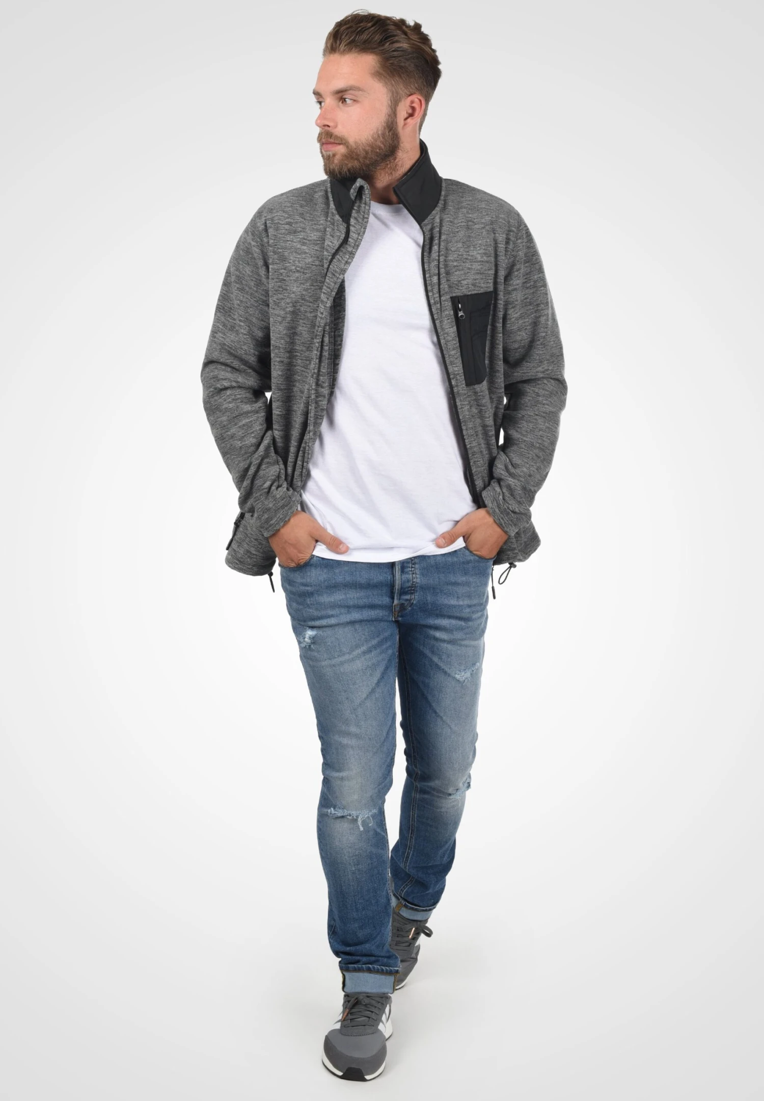 Indicode Jeans Idwilton - Fleecejas - Black - Afbeelding 2