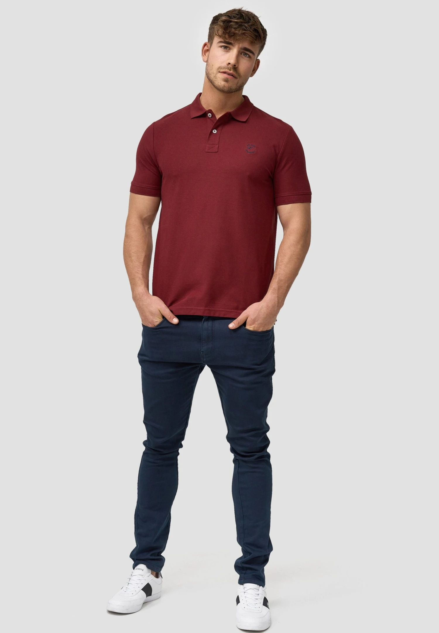 Indicode Jeans Wadim - Poloshirt - Bordeaux - Afbeelding 2