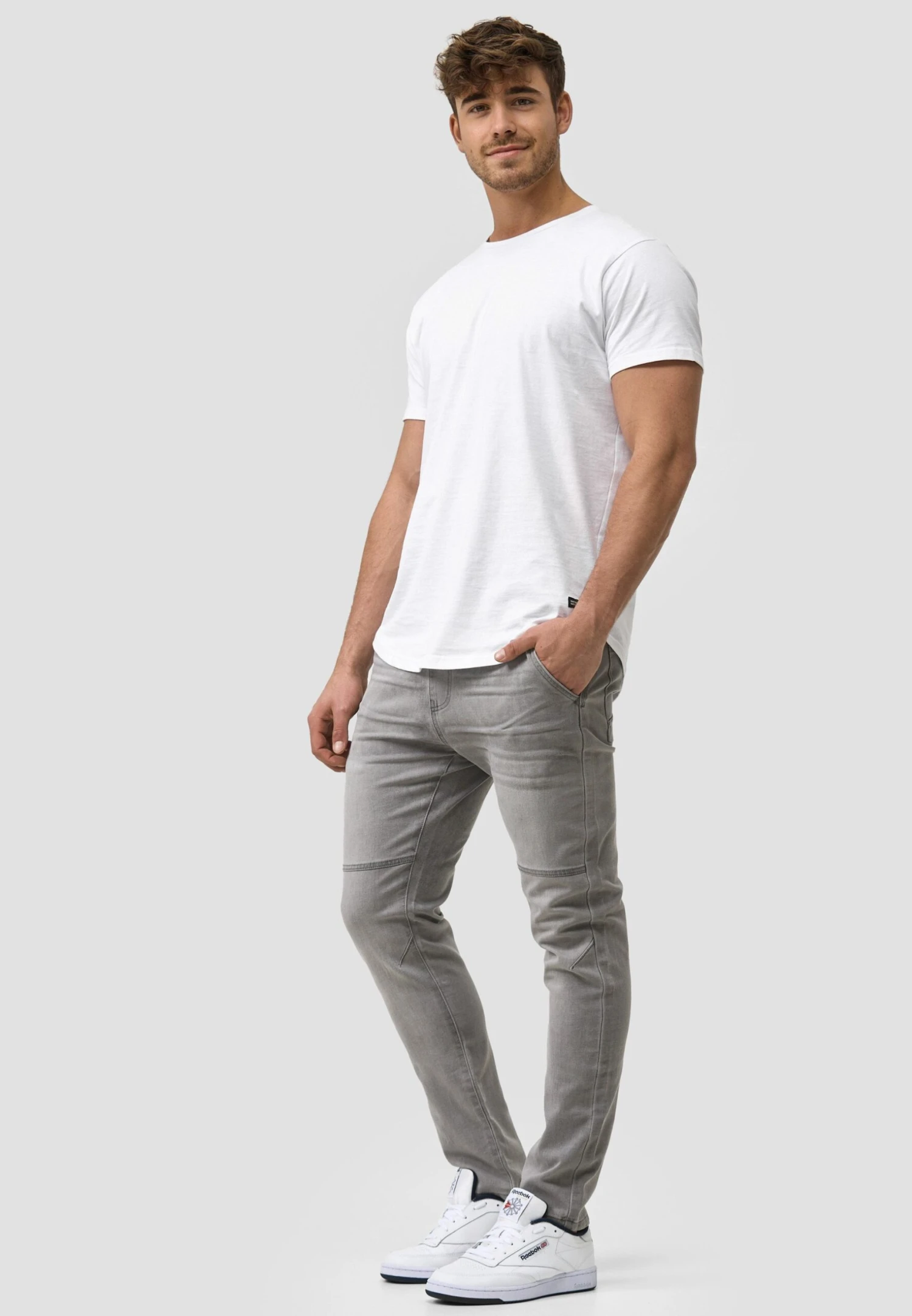 Indicode Jeans Fabrizio - Slim Fit Jeans - Vintage Grey - Afbeelding 2