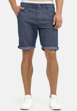 Indicode Jeans Casual Fit - Shorts - Mottled Blue
