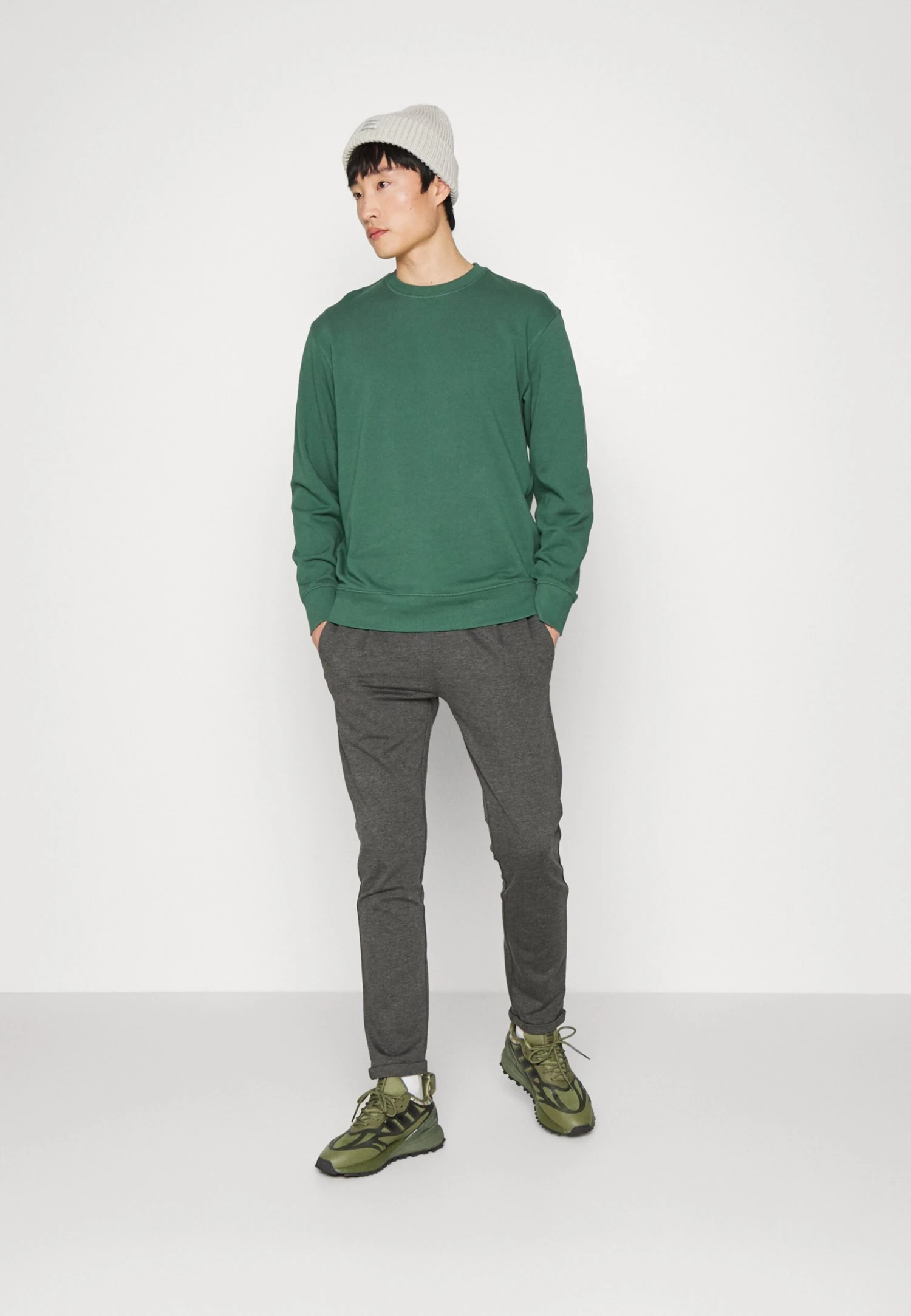 Indicode Jeans Eberlein With Rolled Up - Broek - Charcoal Mix - Afbeelding 2