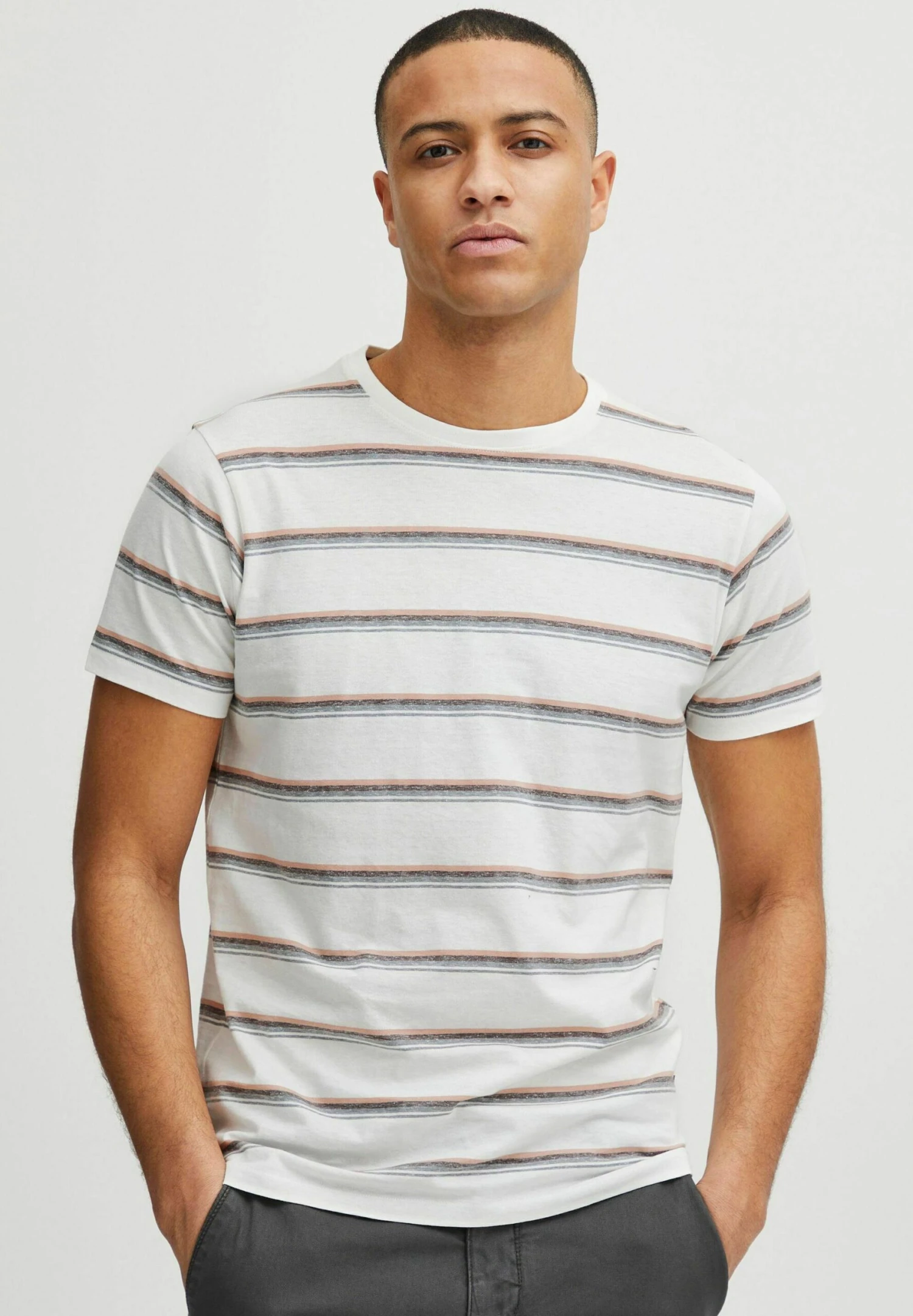 Indicode Jeans T-Shirt Print - Vanilla Ice
