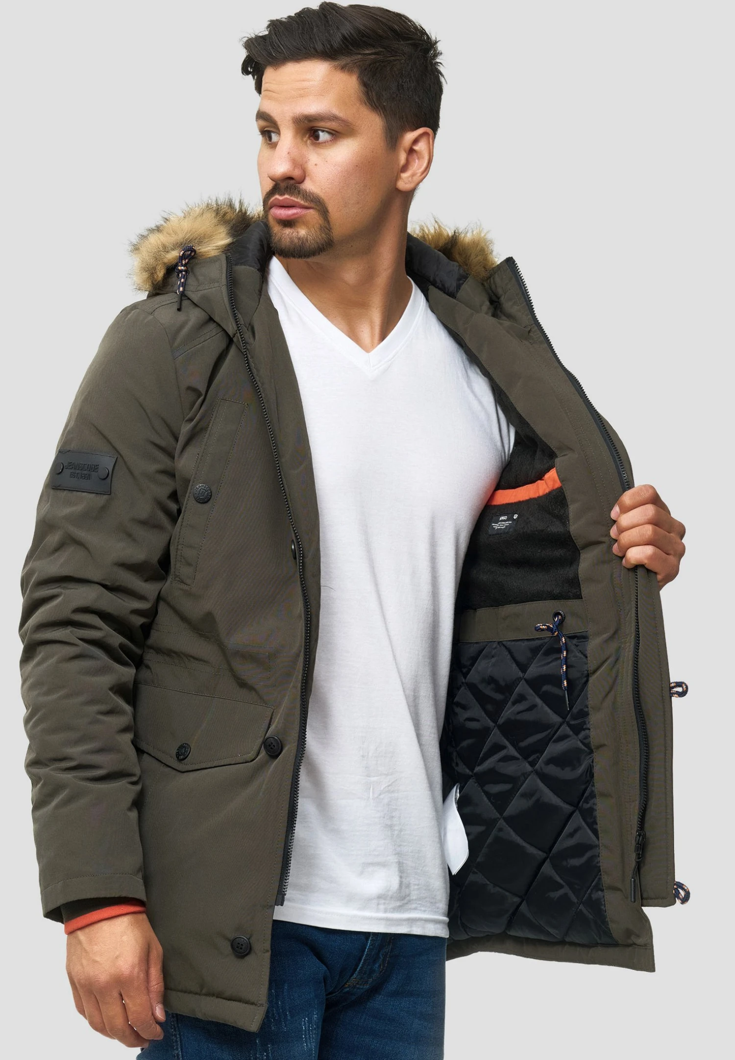 Indicode Jeans Leicester - Winterjas - Dark Green - Afbeelding 5