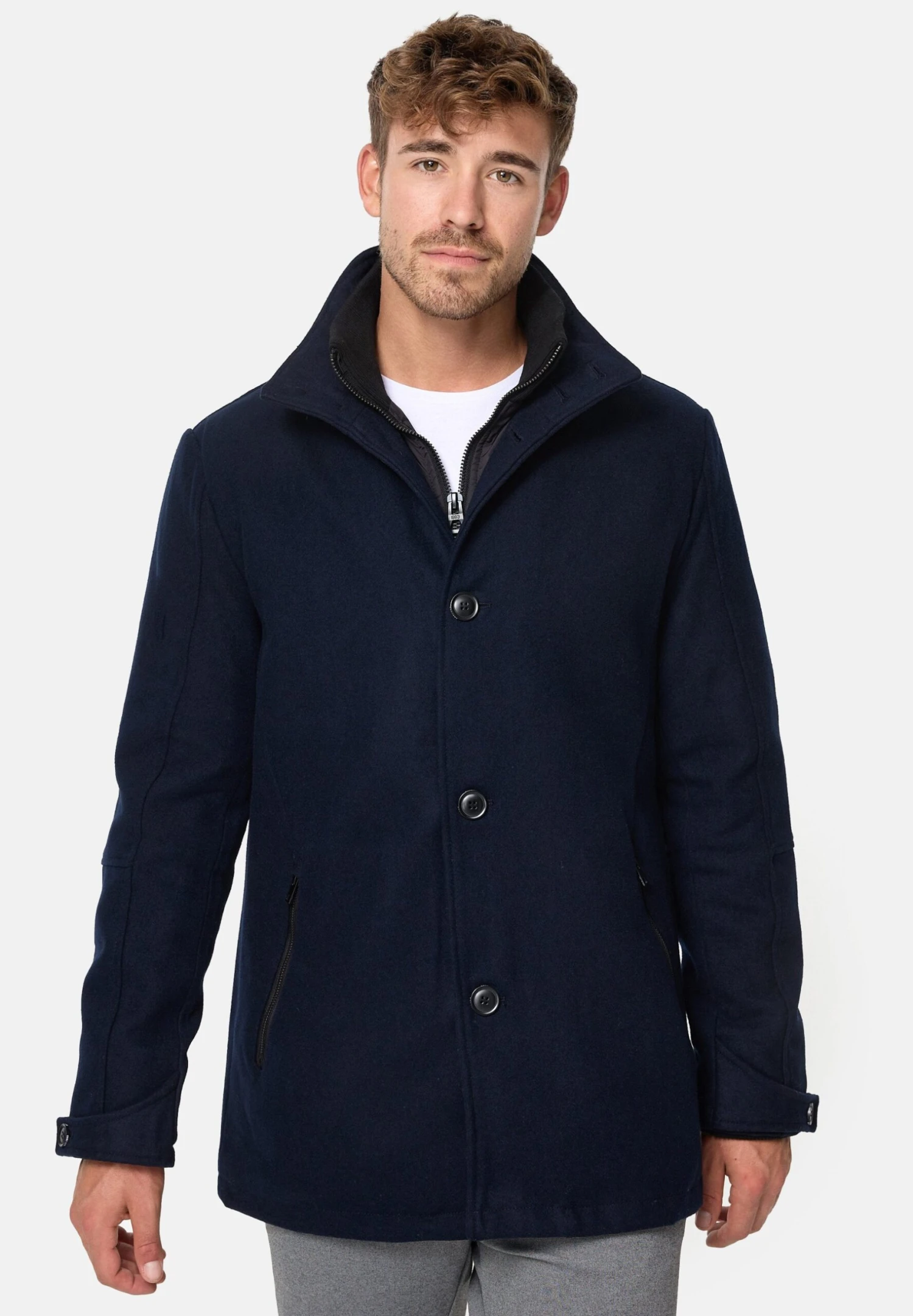 Indicode Jeans Mäntel Brittany - Jas - Navy - Afbeelding 4