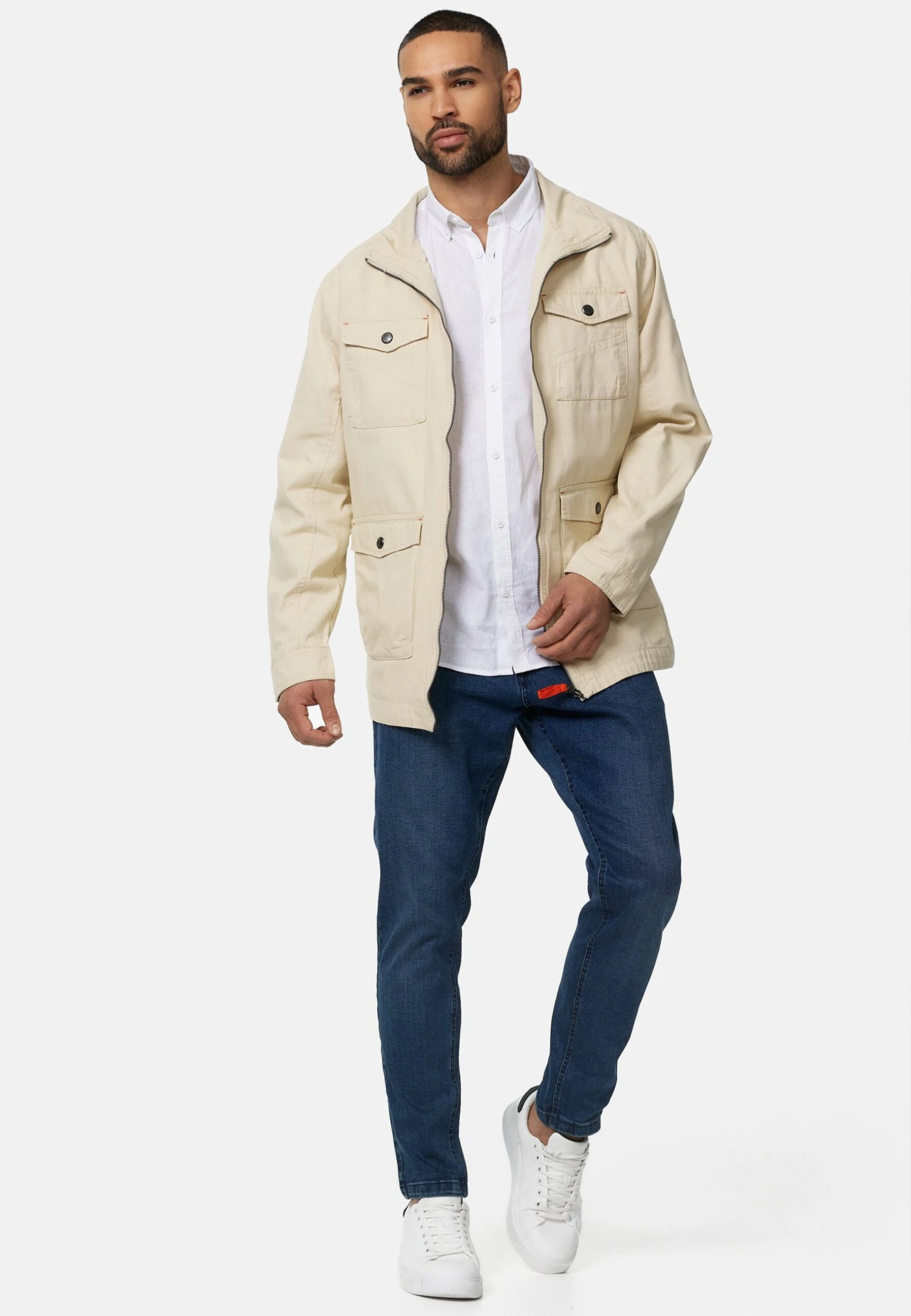 Indicode Jeans Simeon - Outdoorjas - Fog - Afbeelding 2