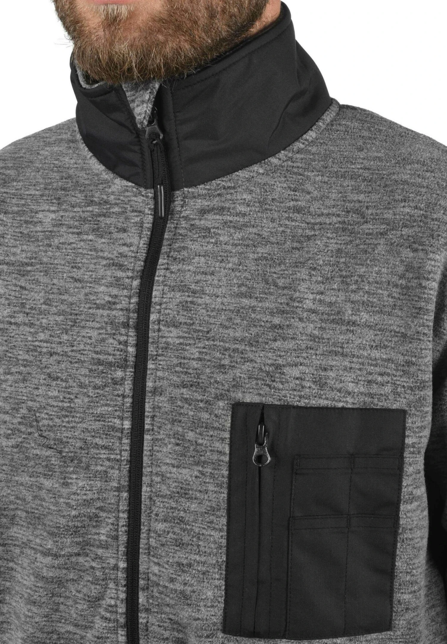 Indicode Jeans Idwilton - Fleecejas - Black - Afbeelding 4