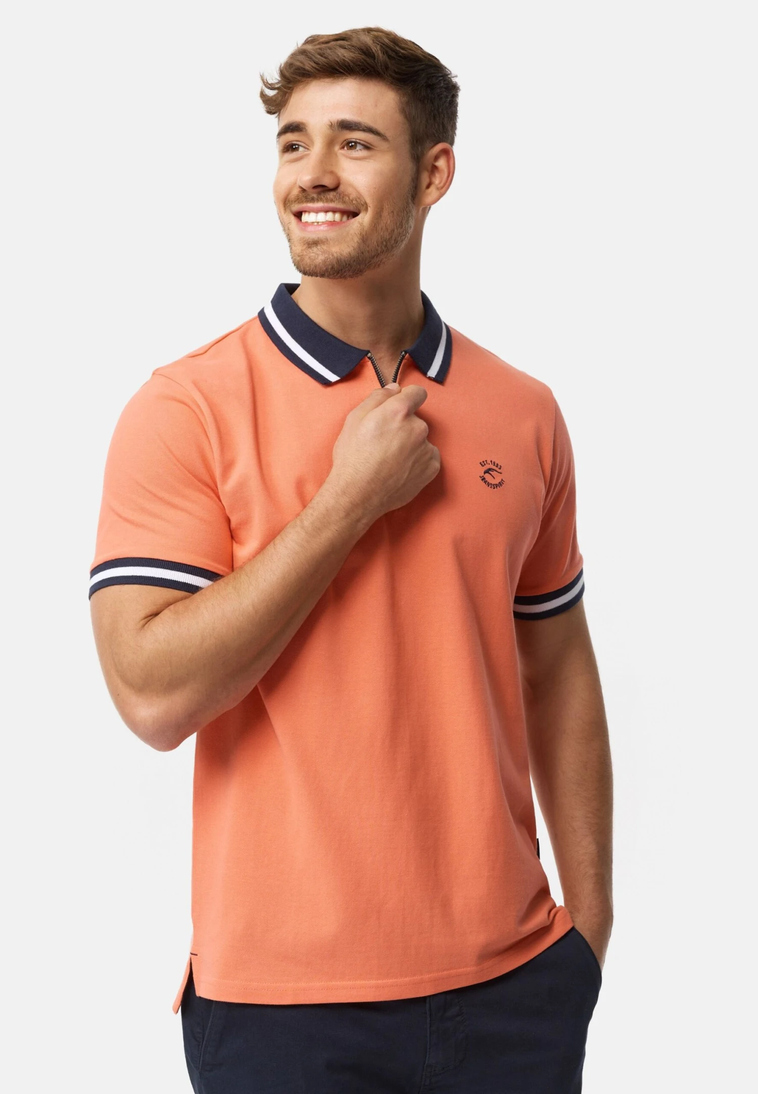 Indicode Jeans Limbo - Poloshirt - Living Coral - Afbeelding 4