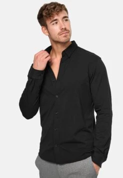 Indicode Jeans Langarm Theo - Overhemd - Black