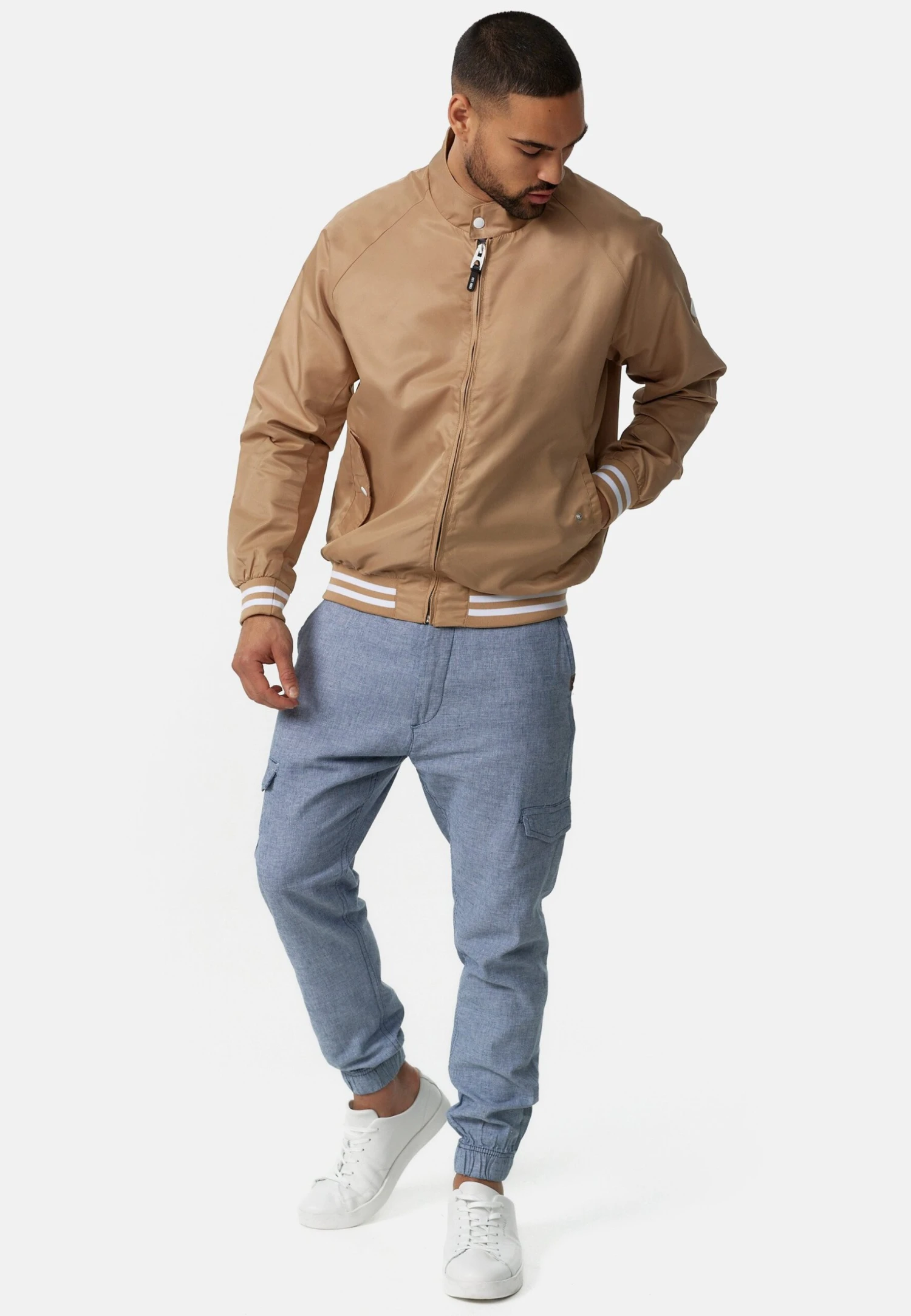 Indicode Jeans Ayser - Bomberjacks - Beige - Afbeelding 5