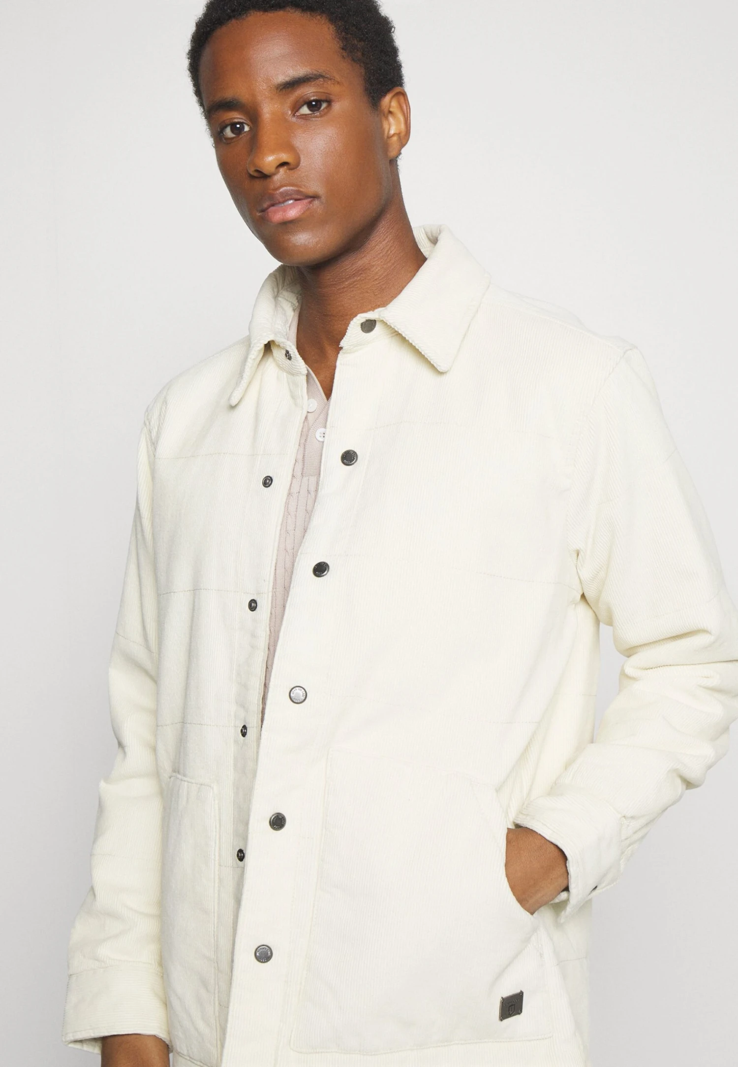 Indicode Jeans Incorbin - Lichte Jas - White Asparagus - Afbeelding 4