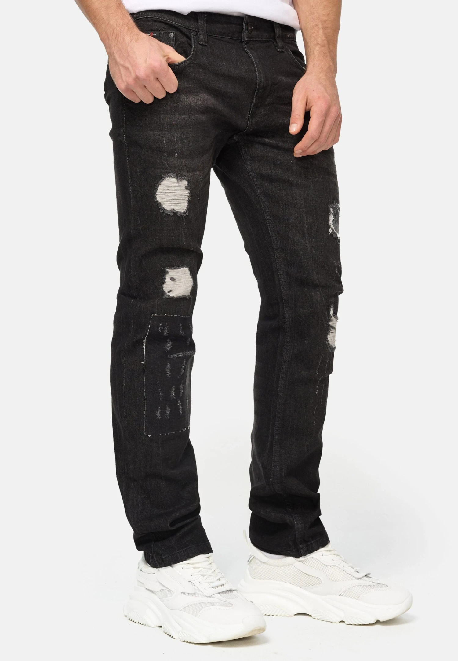 Indicode Jeans Mcintyre - Straight Leg Jeans - Black - Afbeelding 4