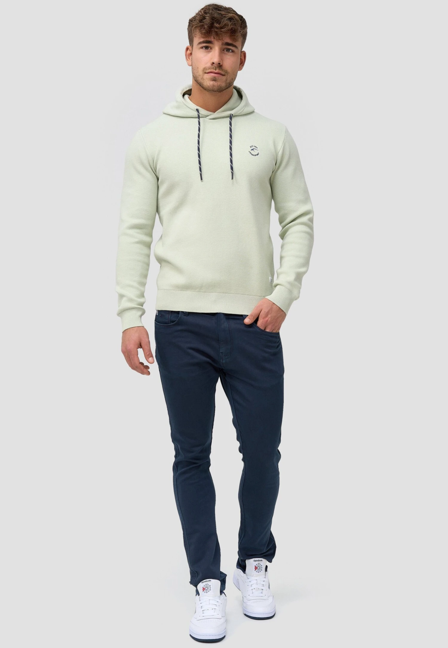 Indicode Jeans Longview - Hoodie - Sea Foam - Afbeelding 2