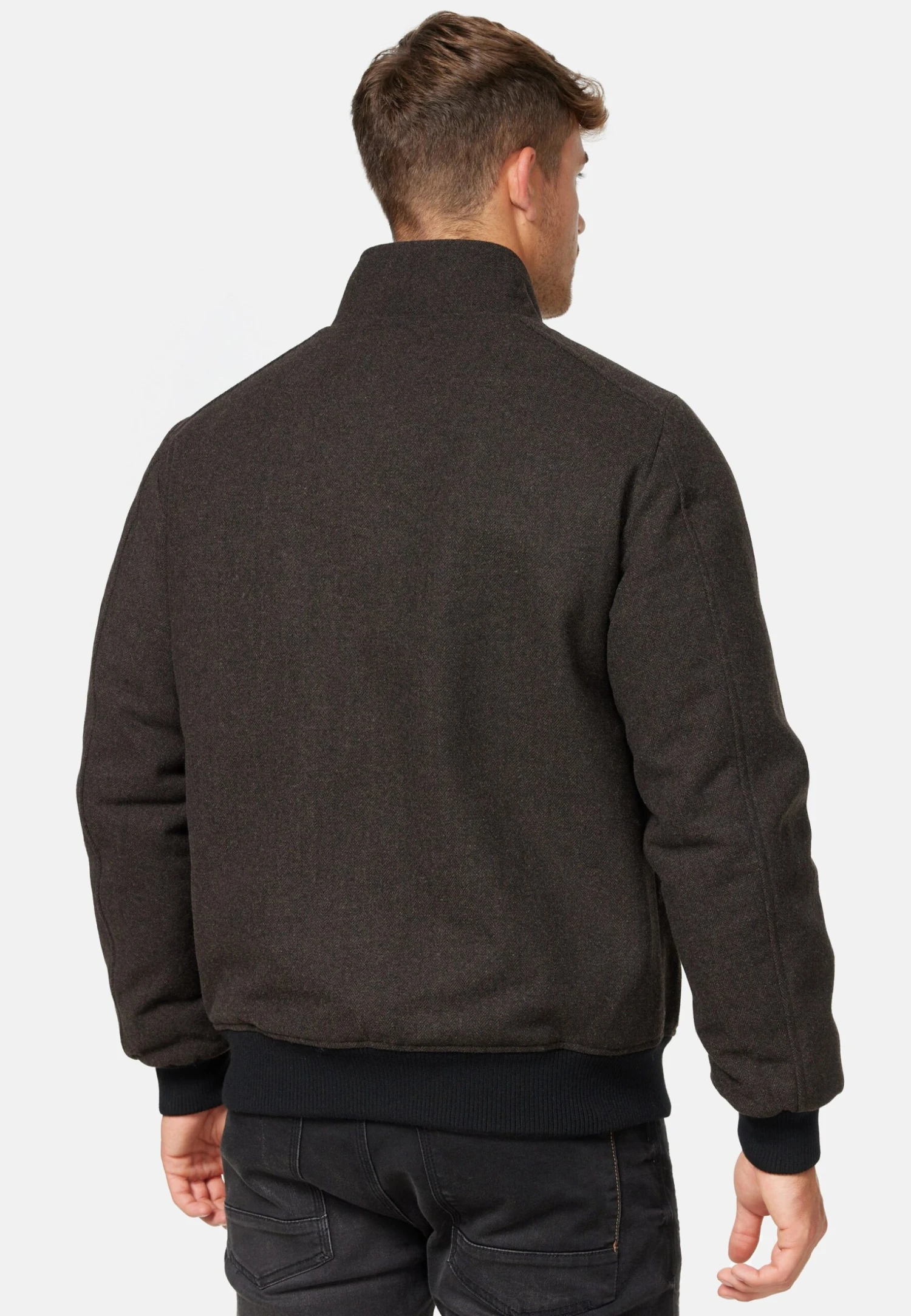 Indicode Jeans Bob - Jas - Mini Herringbone Brown - Afbeelding 3