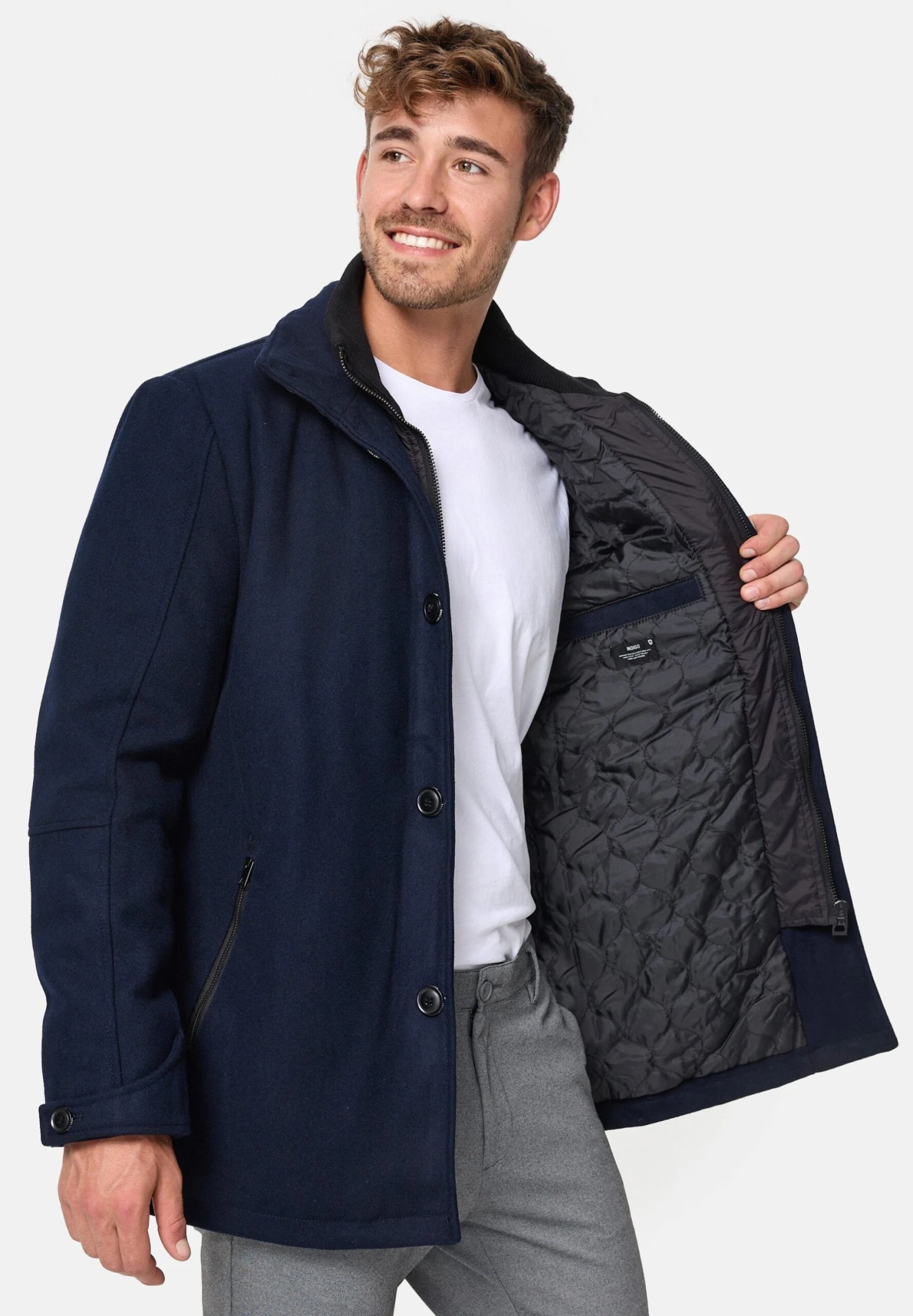 Indicode Jeans Mäntel Brittany - Jas - Navy - Afbeelding 5