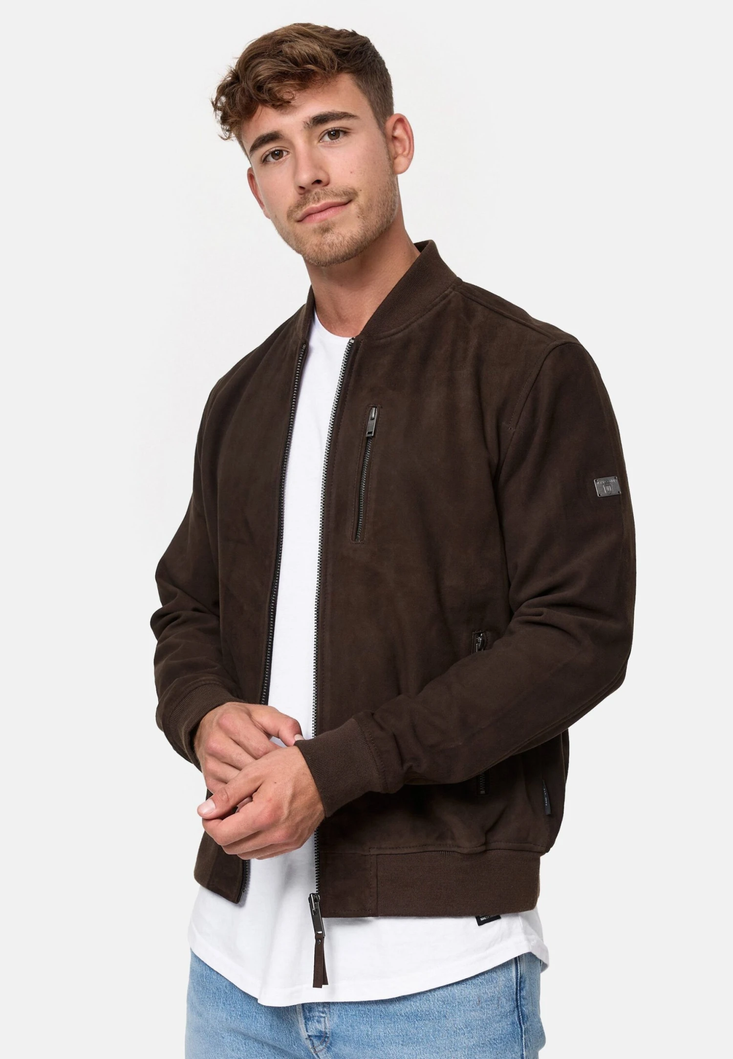 Indicode Jeans Maddoc - Leren Jas - Dk Brown - Afbeelding 4