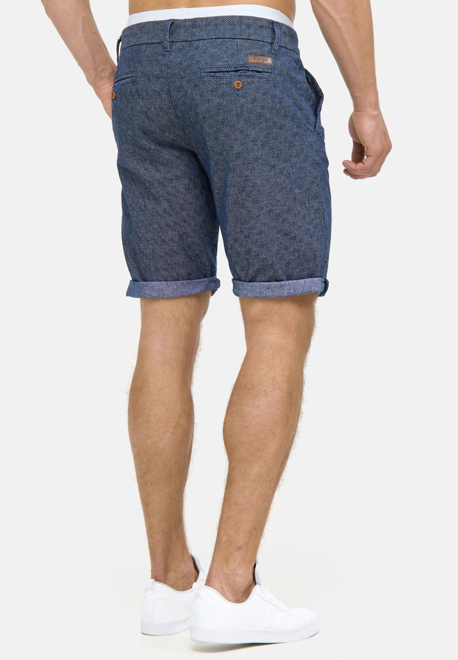 Indicode Jeans Casual Fit - Shorts - Mottled Blue - Afbeelding 3