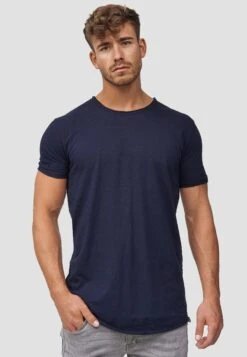 Indicode Jeans Wilbur - T-Shirt Print - Dark Blue