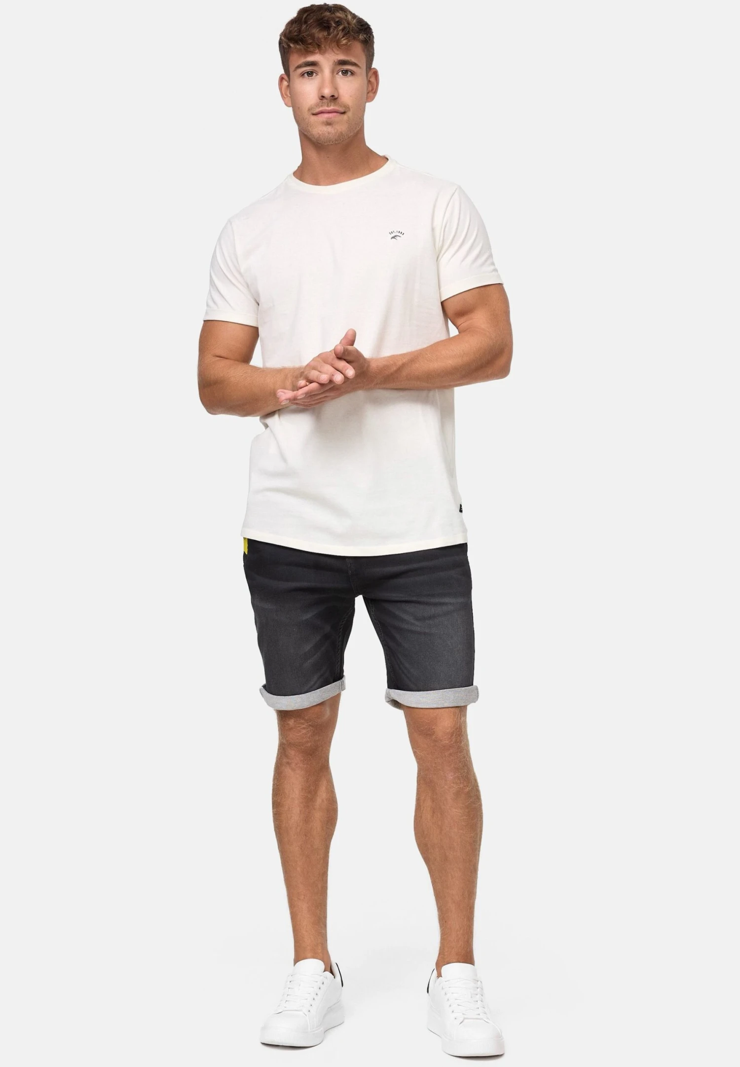 Indicode Jeans Jeansshort - Vintage Black - Afbeelding 2