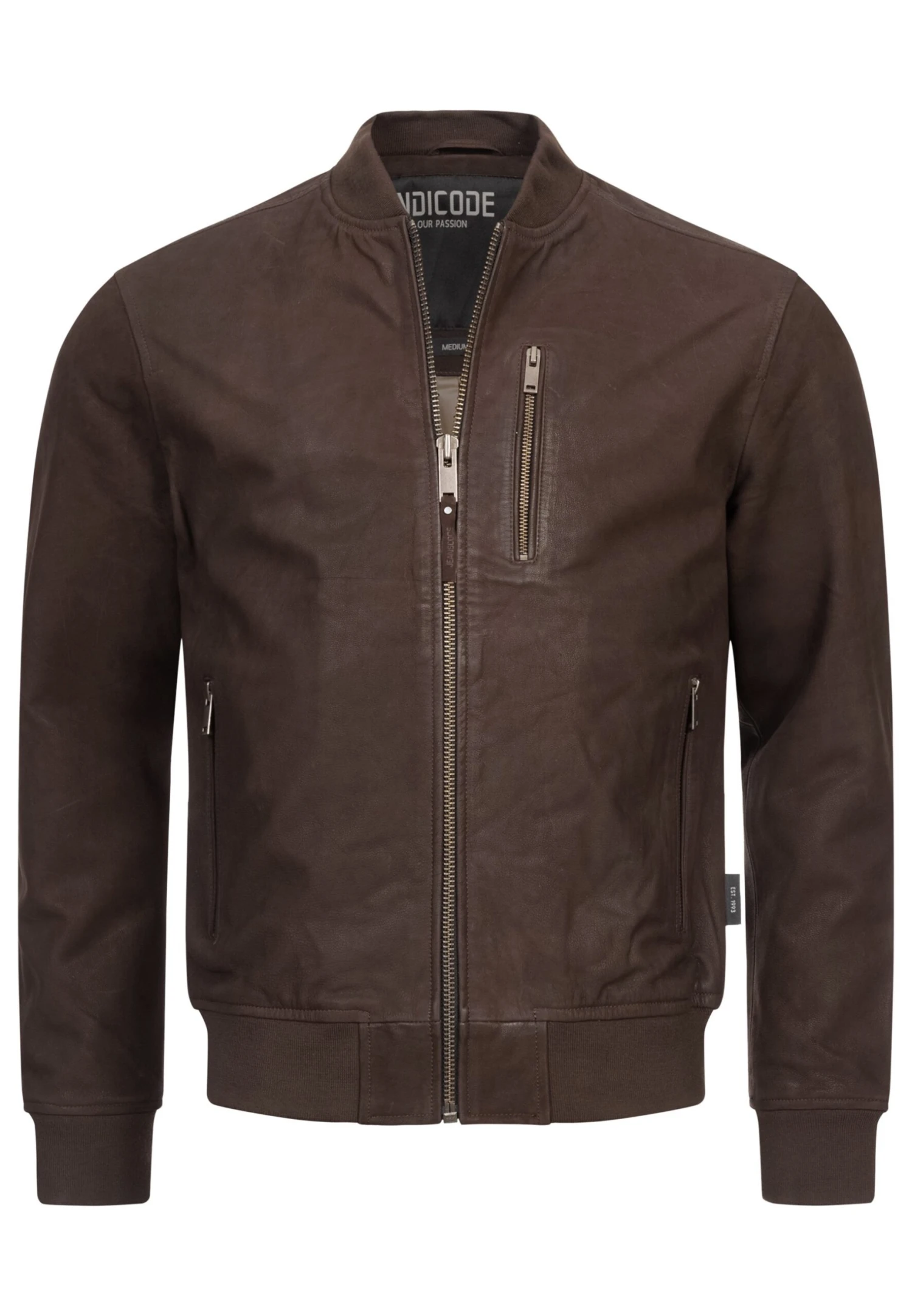 Indicode Jeans Captain - Leren Jas - Dk Brown - Afbeelding 5