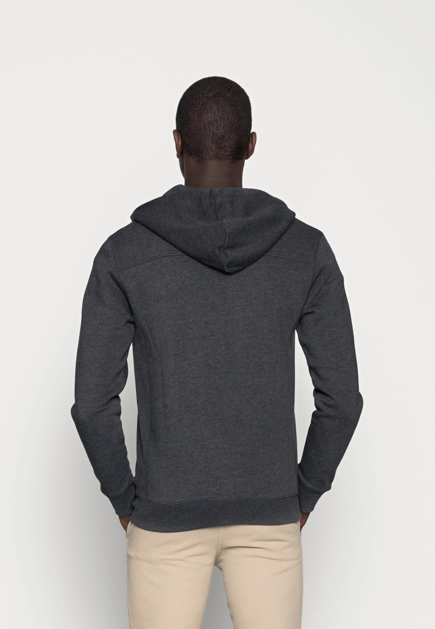 Indicode Jeans Quinby - Sweater Met Rits - Charcoal Mix - Afbeelding 3