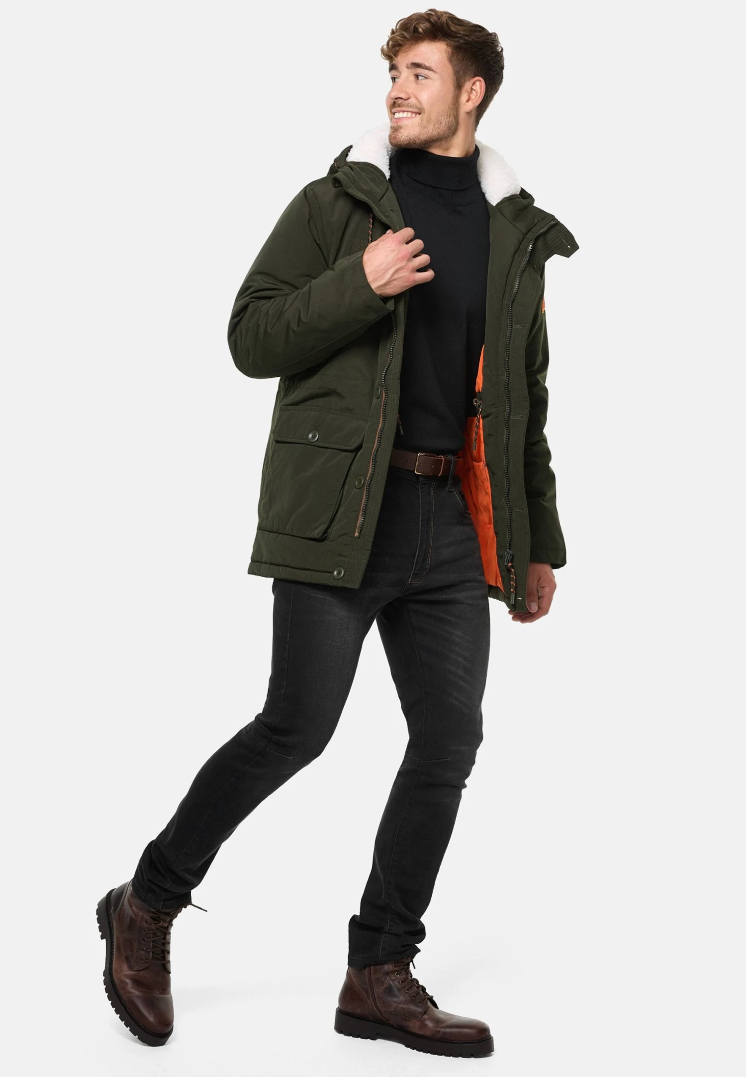 Indicode Jeans West - Parka - Army - Afbeelding 2
