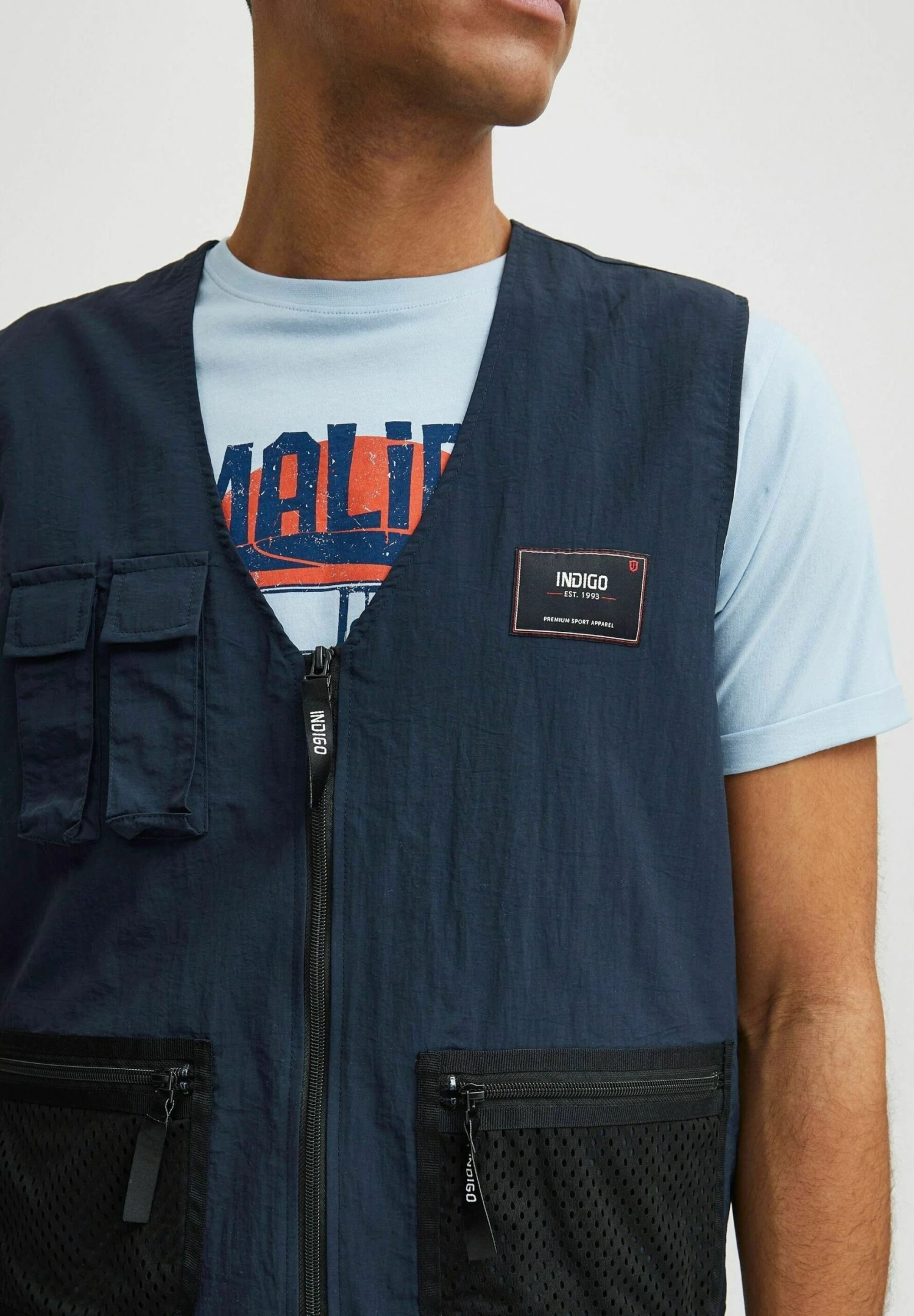 Indicode Jeans Idpiet - Bodywarmer - Navy - Afbeelding 4