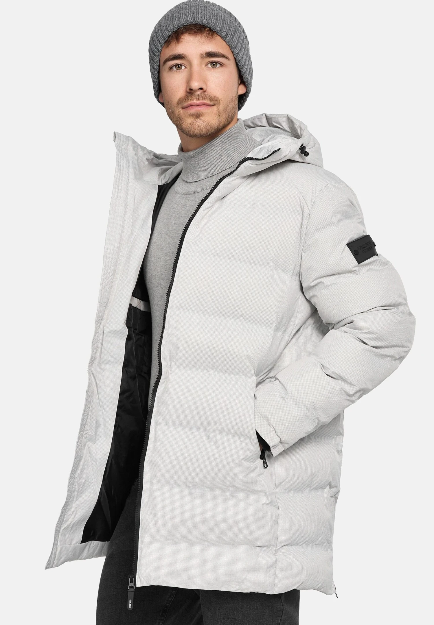 Indicode Jeans Winterjas - Offwhite - Afbeelding 5