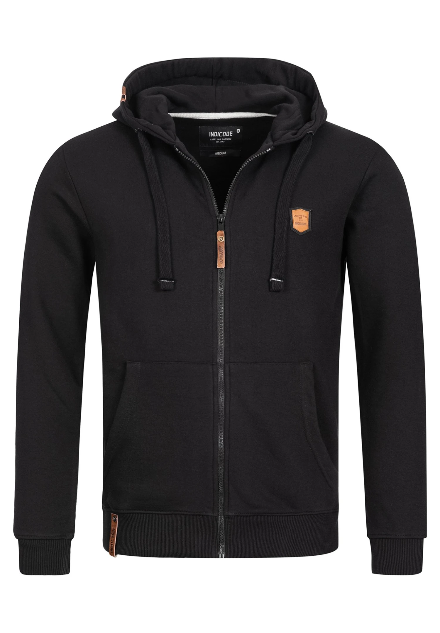 Indicode Jeans Sweater Met Rits - Black - Afbeelding 5