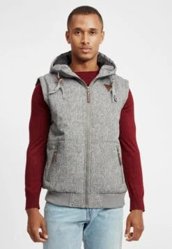 Indicode Jeans Idlecter - Bodywarmer - Light Grey Mix