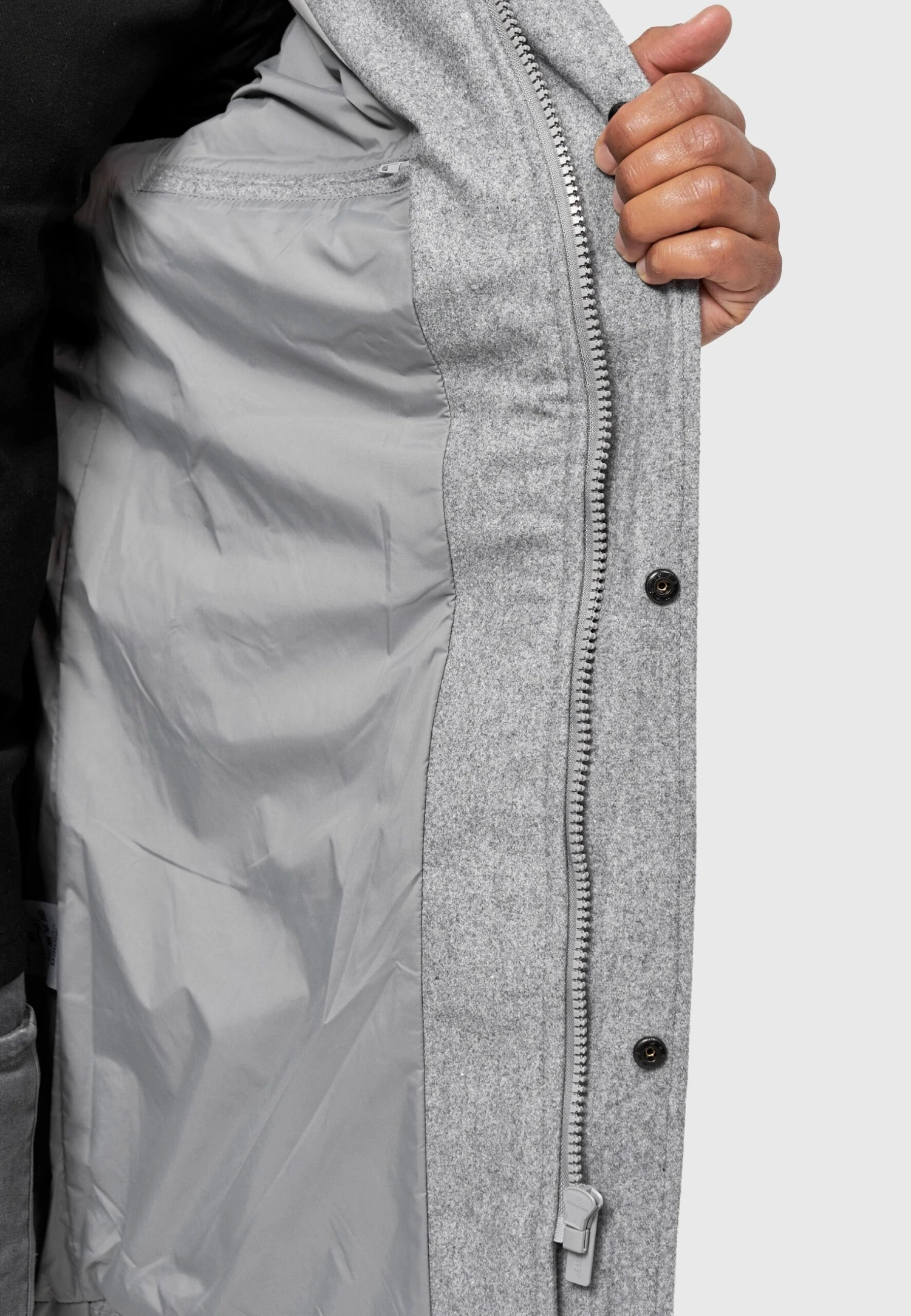 Indicode Jeans Parka - Lt Grey Mix - Afbeelding 6