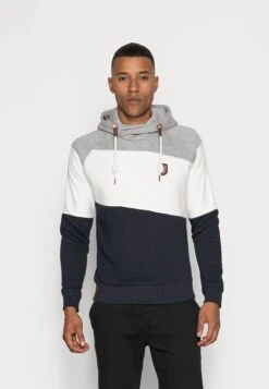 Indicode Jeans Pessac - Hoodie - Ecru Mix