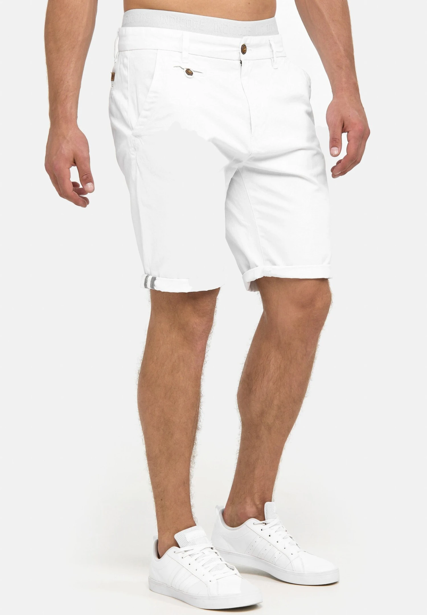 Indicode Jeans Casual Fit - Shorts - Off White - Afbeelding 5