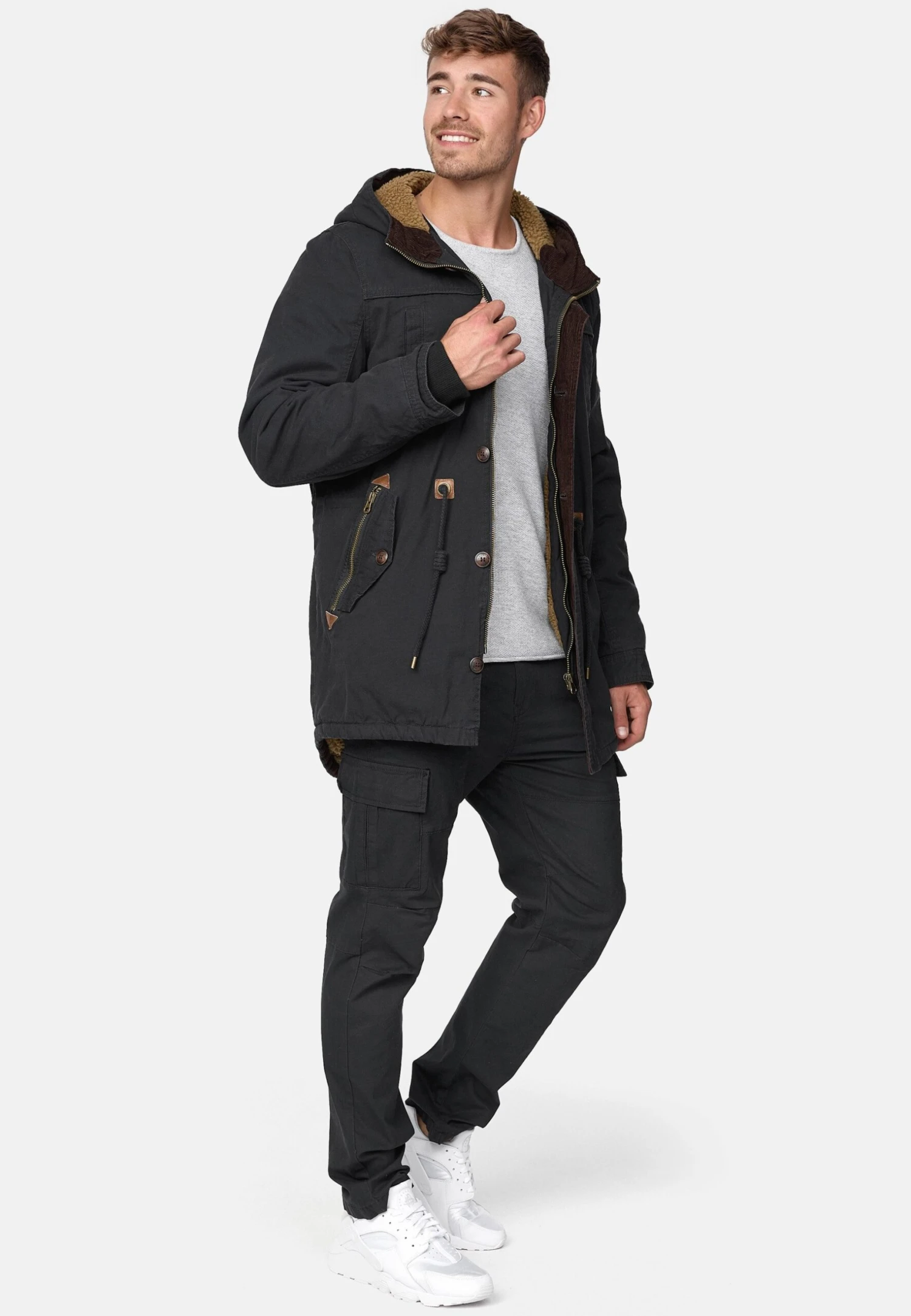 Indicode Jeans Winterjas - Black - Afbeelding 2