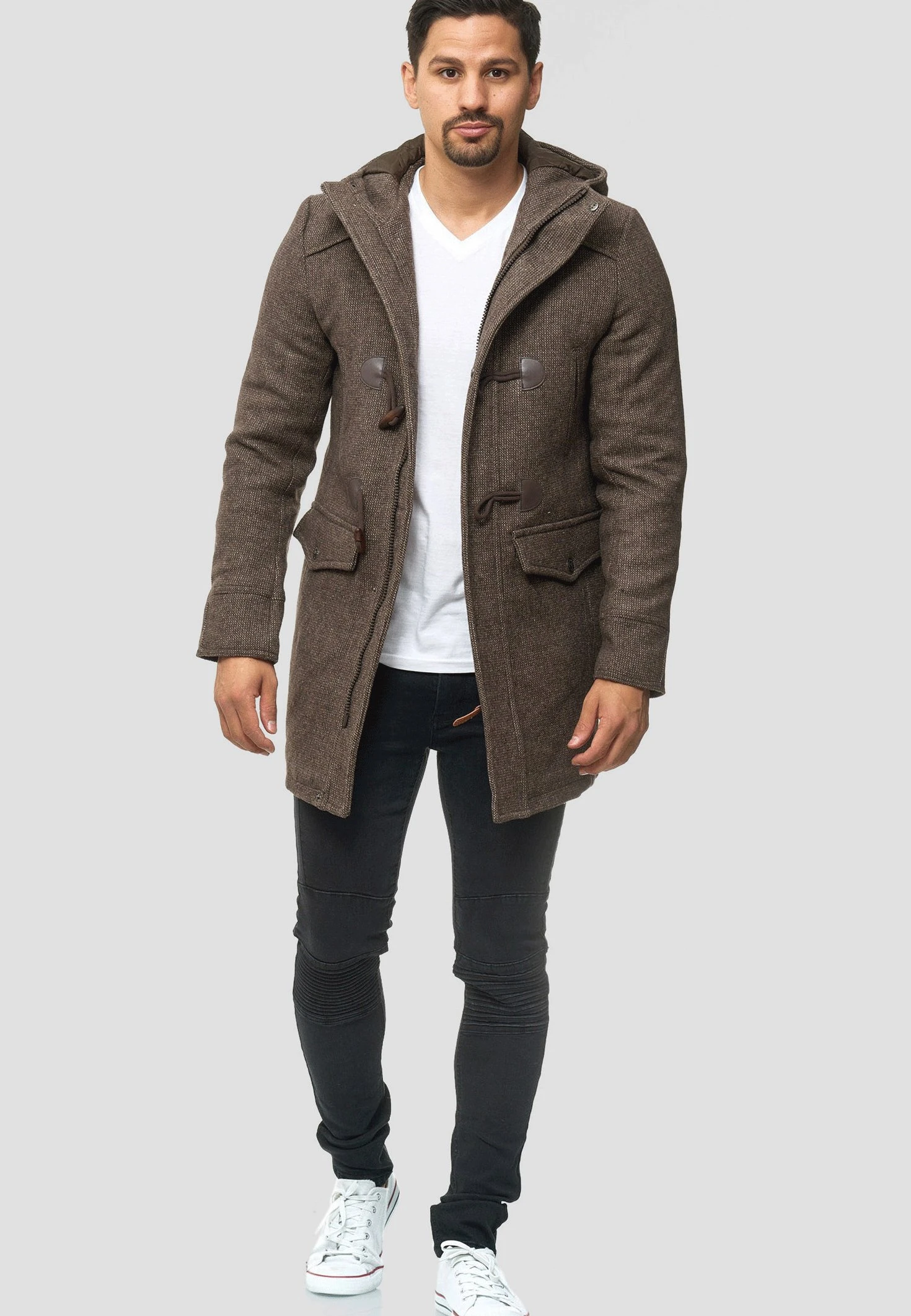 Indicode Jeans Liam - Winterjas - Mottled Brown - Afbeelding 2