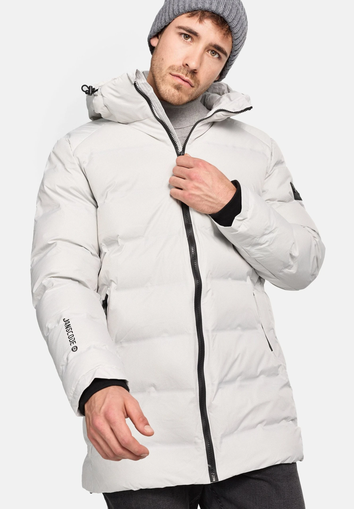 Indicode Jeans Winterjas - Offwhite - Afbeelding 6