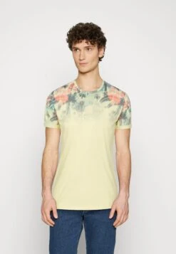 Indicode Jeans Palencia - T-Shirt Print - Pale Banana