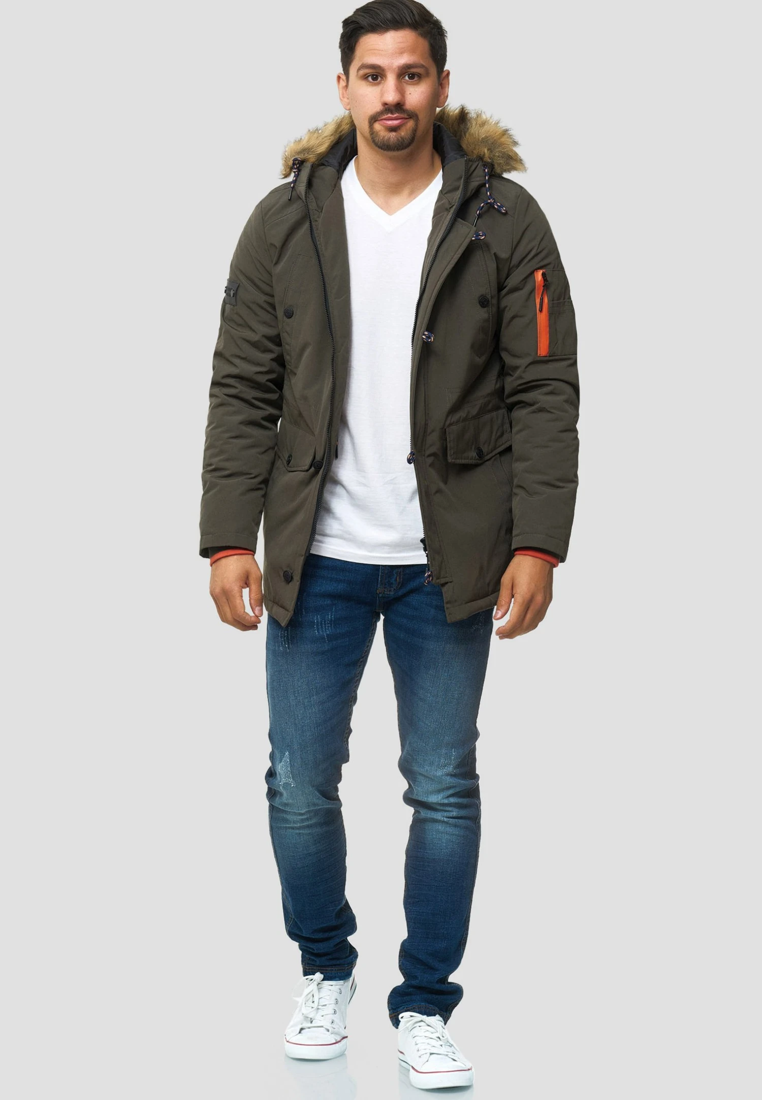 Indicode Jeans Leicester - Winterjas - Dark Green - Afbeelding 2