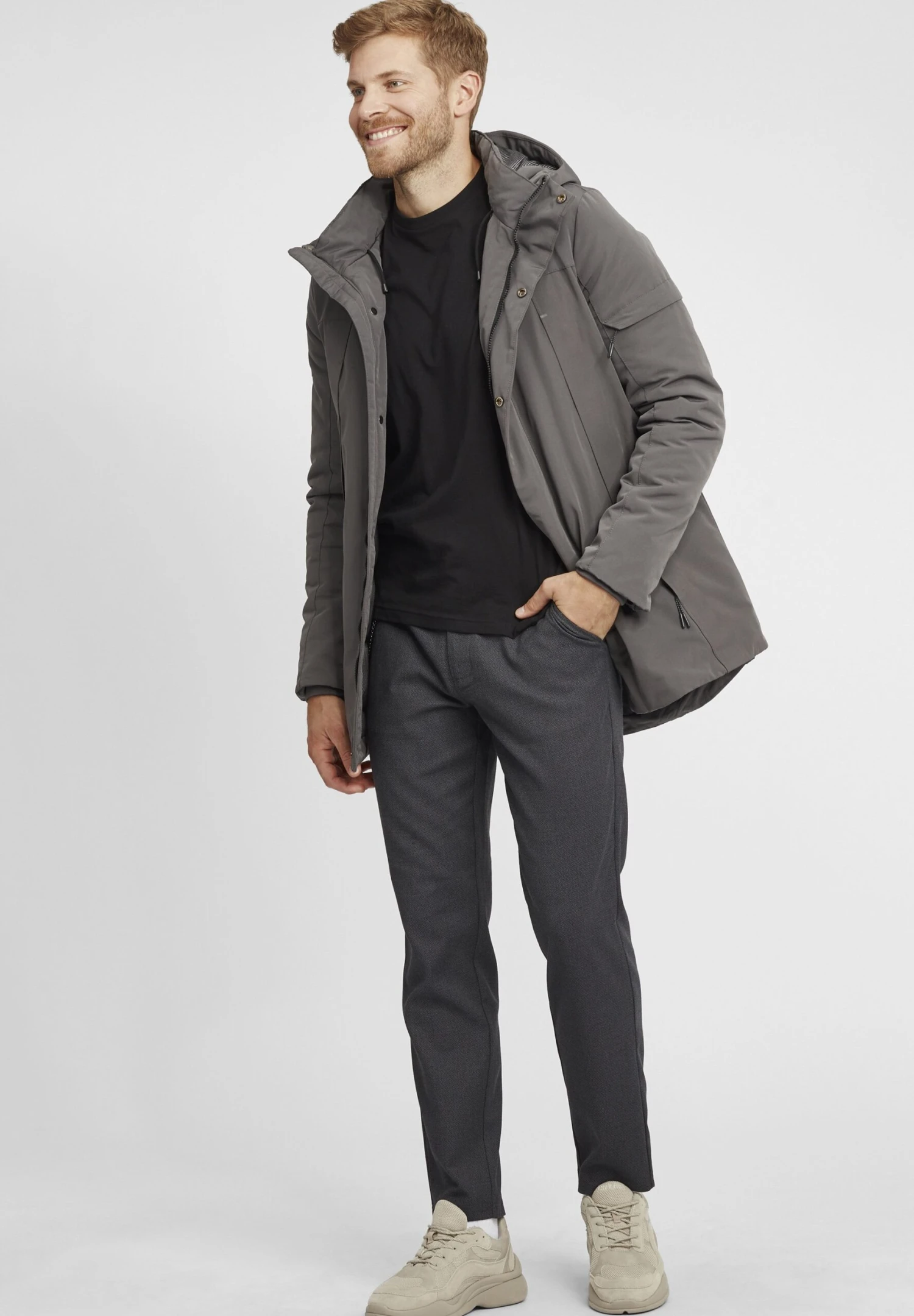 Indicode Jeans Idrader - Winterjas - Forged Iron - Afbeelding 2