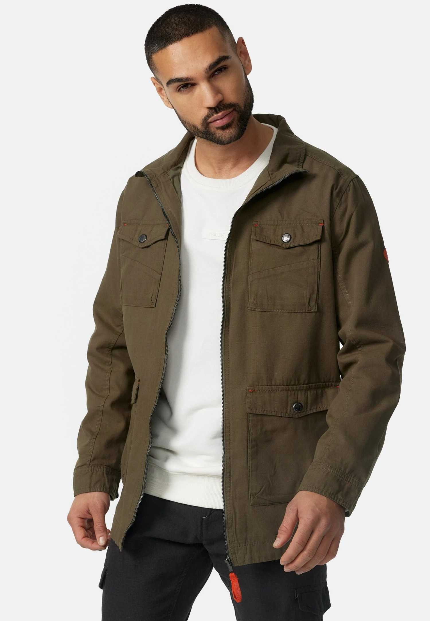 Indicode Jeans Simeon - Outdoorjas - Army - Afbeelding 5