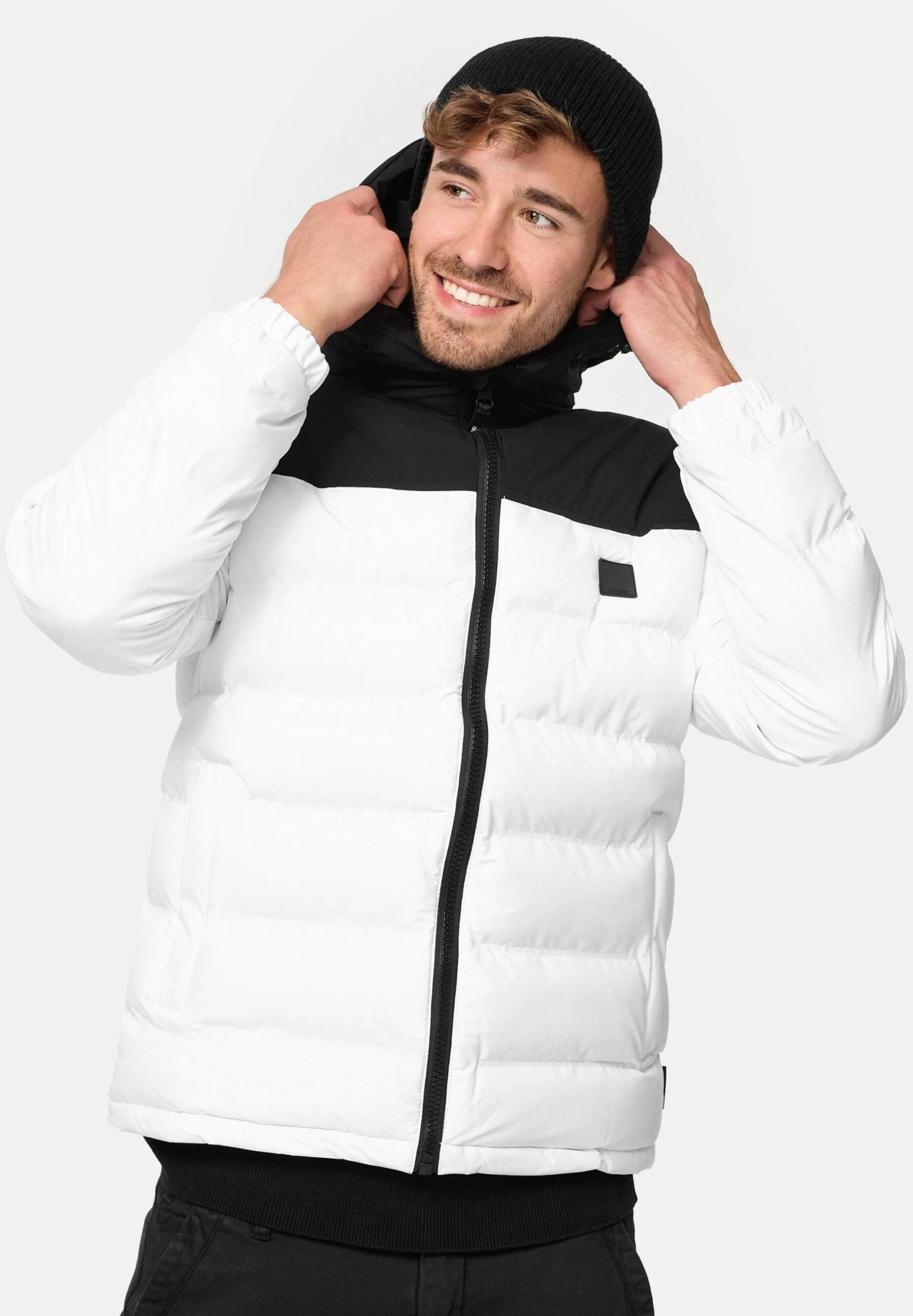 Indicode Jeans Stepp Eberhardy - Winterjas - Offwhite - Afbeelding 4