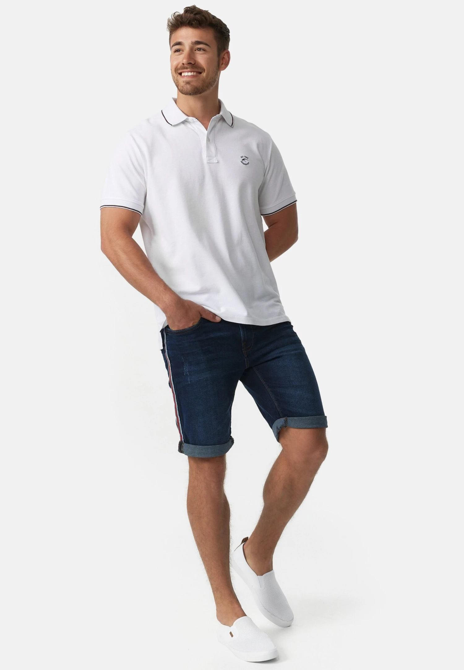 Indicode Jeans Jeansshort - Dark Blue - Afbeelding 2