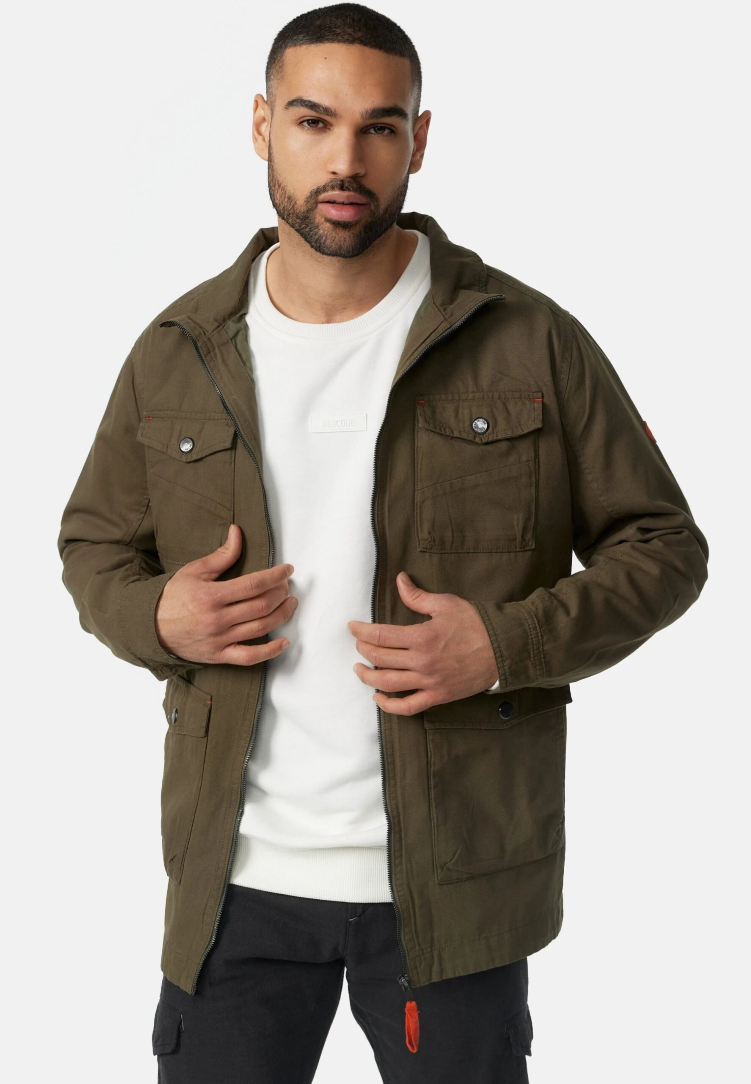 Indicode Jeans Simeon - Outdoorjas - Army - Afbeelding 6