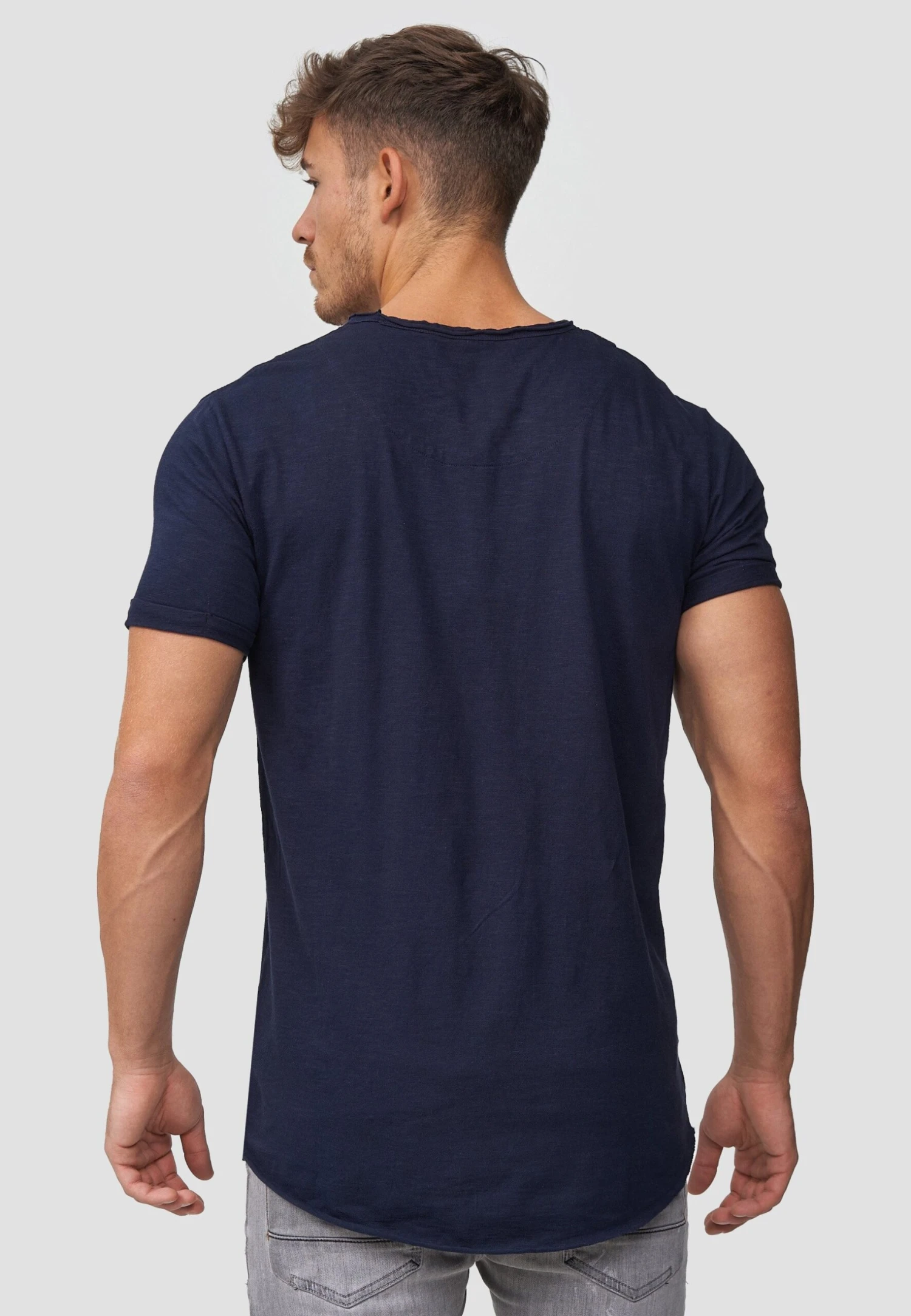 Indicode Jeans Wilbur - T-Shirt Print - Dark Blue - Afbeelding 3