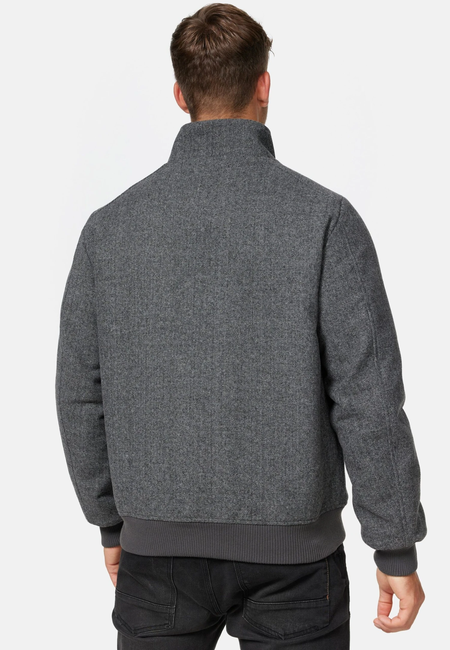 Indicode Jeans Bob - Jas - Mini Herringbone Grey - Afbeelding 3