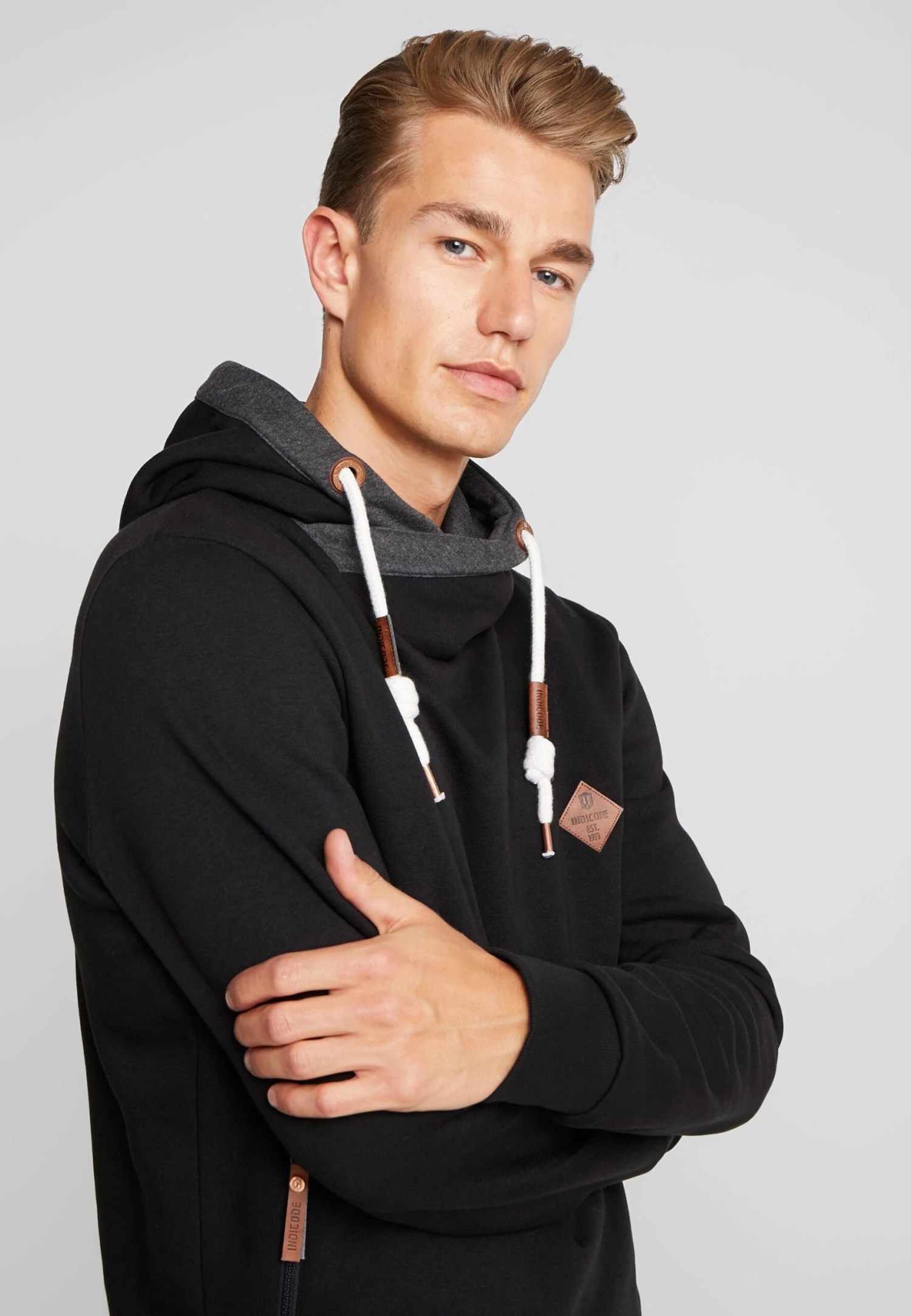 Indicode Jeans Batchelor - Hoodie - Black - Afbeelding 4