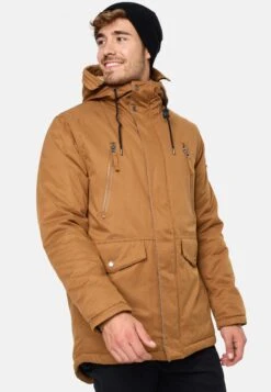 Indicode Jeans Parka - Mottled Brown
