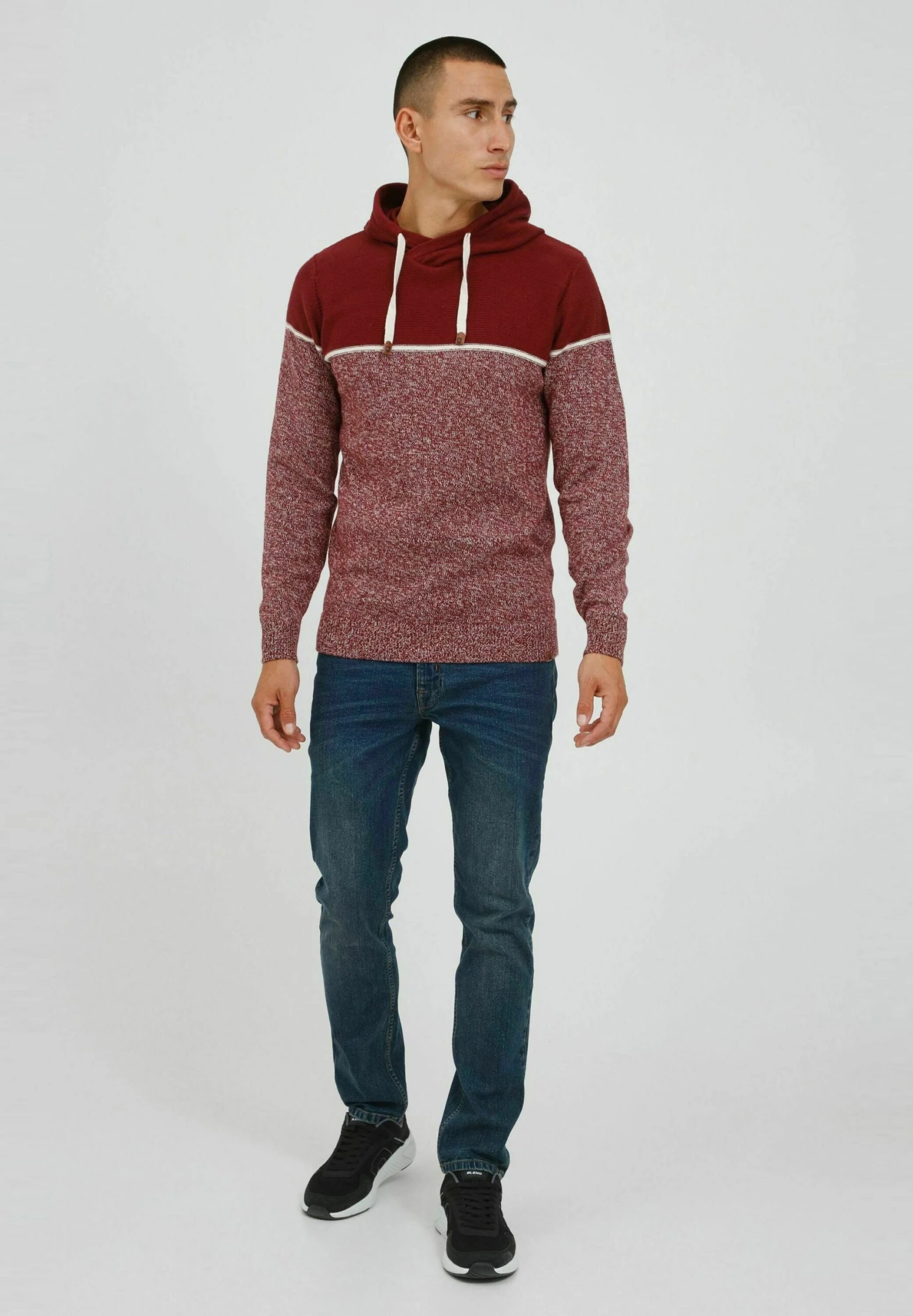 Indicode Jeans Idlynde - Hoodie - Bordeaux - Afbeelding 2